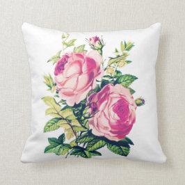 RUSTISCHE Rose, ANTIQUE Blumendesign Kissen