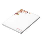 Rustische Rose und Chrysanthemum-Hochzeit im Herbs Notizblock (Rotiert)