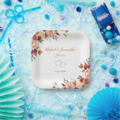 Rustische Rose und Chrysanthemum-Hochzeit im Herbs Pappteller (Party)