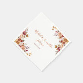 Rustische Rose und Chrysanthemum-Hochzeit im Herbs Serviette (Ecke)