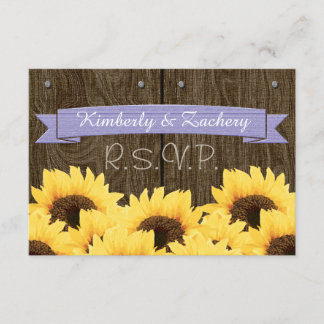 RUSTISCHE RSVP-KARTE RSVP KARTE