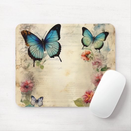 "Rustische Schmetterlinge" Mousepad (Mit Mouse)