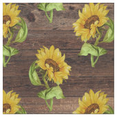 Rustische Sonnenblume auf Holz Stoff (Nahaufnahme)