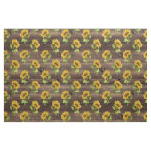 Rustische Sonnenblume auf Holz Stoff (Fat Quarter (45,7 x 55,9 cm))