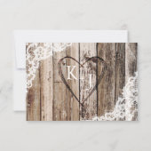 Rustische Sonnenblumen RSVP-Karte RSVP Karte (Rückseite)