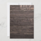 Rustische Sonnenblumen Virtual Brautparty Einladung (Rückseite)