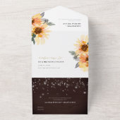 RUSTISCHE SONNENBLUMENFLUSSFLÜCHENFLÄCHEN, DIE ALL IN ONE EINLADUNG (Außenbereich)