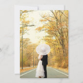 RUSTISCHE TERRACOTTA BOHO FLUSSBREITE EINLADUNG (Rückseite)