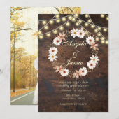 RUSTISCHE TERRACOTTA BOHO FLUSSBREITE EINLADUNG (Vorne/Hinten)