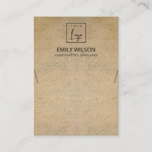 RUSTISCHE TERRACOTTA-TEXTURE-LOGO-ANZEIGE