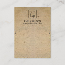 RUSTISCHE TERRACOTTA-TEXTURE-LOGO-ANZEIGE VISITENKARTE