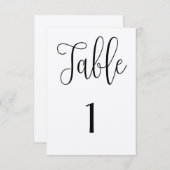 Rustische Tischnummer Moderne Hochzeit (Vorne/Hinten)