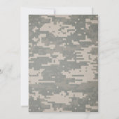 Rustische Vintage Militärische Hochzeitseinladunge Einladung (Rückseite)