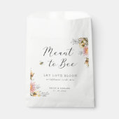 Rustische Wildblume bedeutet Bienenzucht Blume Geschenktütchen (Vorderseite)