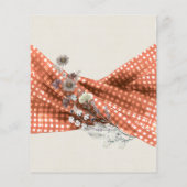 Rustische Wildblume Gender Reveal Danke Karte. (Rückseite)