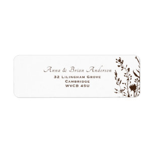 Rustische Wildblumen fallen blutige Hochzeiten