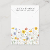 Rustische Wildblumen Nekklace Juwelier Display Car Visitenkarte (Vorderseite)