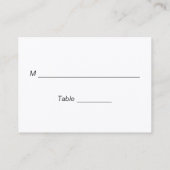 Rustische Wohltätigkeit Spende Tischnummer Hochzei Platzkarte (Rückseite)