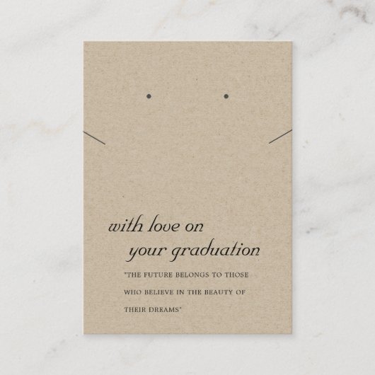 RUSTISCHER KRAFT ABSCHLUSS ERSCHNITTSTELLE PLATZKARTE (Vorderseite)