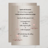 RUSTISCHES BIRDCAGE GOLD BRONZE WEDING CUSTOM EINLADUNG (Vorne/Hinten)