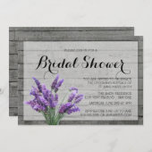 RUSTISCHES BRAUTPARTY EINLADUNG (Vorne/Hinten)