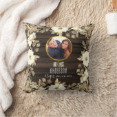 RUSTISCHES FOTO Wed.Jubiläum JEDER Meilenstein Flo Kissen (Decke)