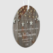 RUSTISCHES HOLZ IN GARLAND ORNAMENT (Vorderseite)