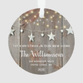 RUSTISCHES HOLZ IN GARLAND ORNAMENT (Rückseite)