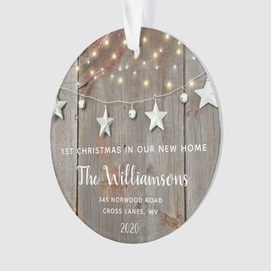 RUSTISCHES HOLZ IN GARLAND ORNAMENT (Vorderseite)