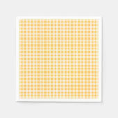 RUSTISCHES LAND YELLOW GINGHAM NAPKIN SERVIETTE (Vorderseite)