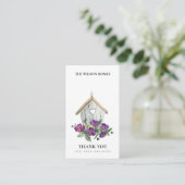 RUSTISCHES LANDBLUMENHAUS DANK IHNEN REALTOR VISITENKARTE (Stehend Vorderseite)