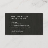 RUSTISCHES LANDBLUMENHAUS DANK IHNEN REALTOR VISITENKARTE (Rückseite)