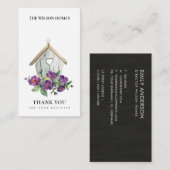 RUSTISCHES LANDBLUMENHAUS DANK IHNEN REALTOR VISITENKARTE (Vorne/Hinten)