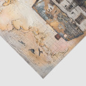 RUSTISCHES LANDWIRTSCHAFTLICHES GEMISCHTES MEDIA A SEIDENPAPIER (Ausschnitt)