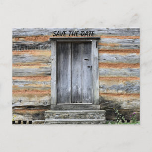 RUSTISCHES LOG-KABINHAUS SAVE THE DATE EINLADUNGEN