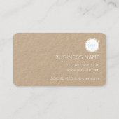 RUSTISCHES MODERNES GESCHÄFTSLOGO 10 LOYALTY CARD TREUEKARTE (Rückseite)