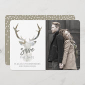 RUSTISCHES WASSERFARBENDECKEN | Datum freihalten Save The Date (Vorne/Hinten)