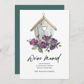 RUSTISCHES WEISSES BLUMENGEBÄUDE BEWEGEN NEUE ADRE ANKÜNDIGUNG (Vorne/Hinten)