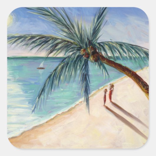 Rustling Palm 2004 Quadratischer Aufkleber (Vorderseite)