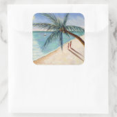 Rustling Palm 2004 Quadratischer Aufkleber (Tasche)