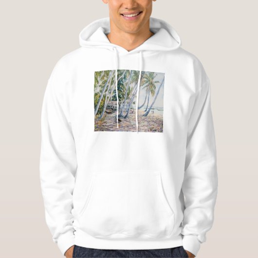 Rustling Palmen Sansibar 2002 Hoodie (Vorderseite)