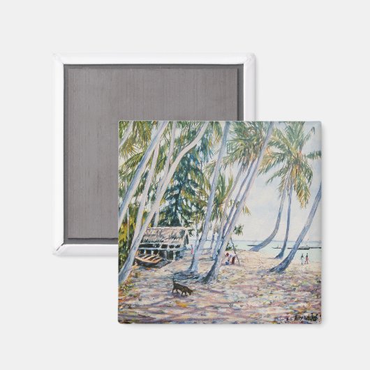 Rustling Palms Sansibar 2002 Magnet (Vorderseite/Rückseite)