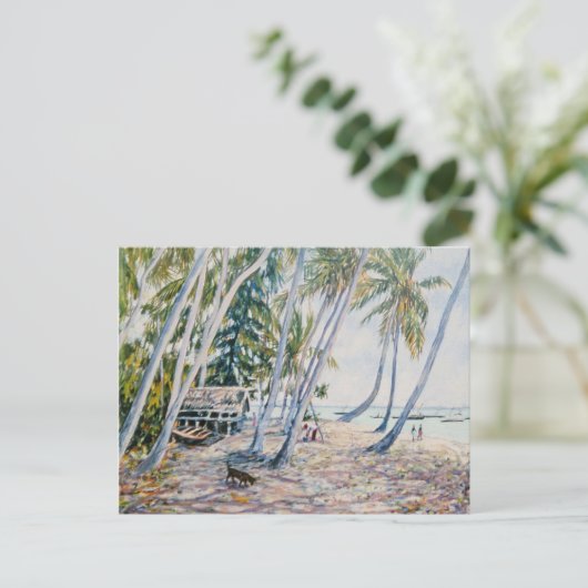 Rustling Palms Sansibar 2002 Postkarte (Stehend Vorderseite)