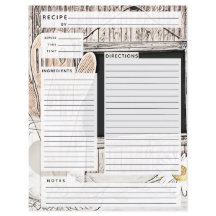 Rustlische Burlap-Rezept-Beilage