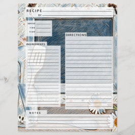 Rustlische Burlap-Rezept-Beilage