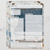 Rustlische Burlap-Rezept-Beilage (Vorne/Hinten)