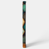 RustSoft Pastel Abstrakt Waves Dreamy Fluid Design Samsung Galaxy Hülle (Linke Seite)
