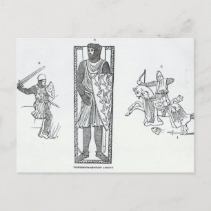 Rüstung aus dem dreizehnten Jahrhundert Postkarte