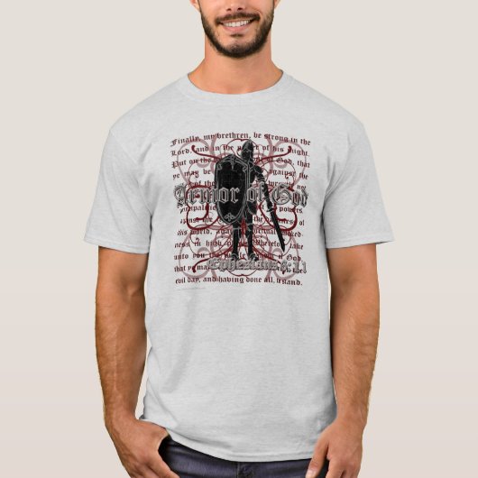 Rüstung der Christlichen T - Shirt Gottes (Vorderseite)