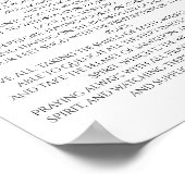 Rüstung der Epheser Gottes 6 10 dekorativ Poster (Ecke)